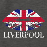 Liverpool England British Flag Lips Vector Backpack
