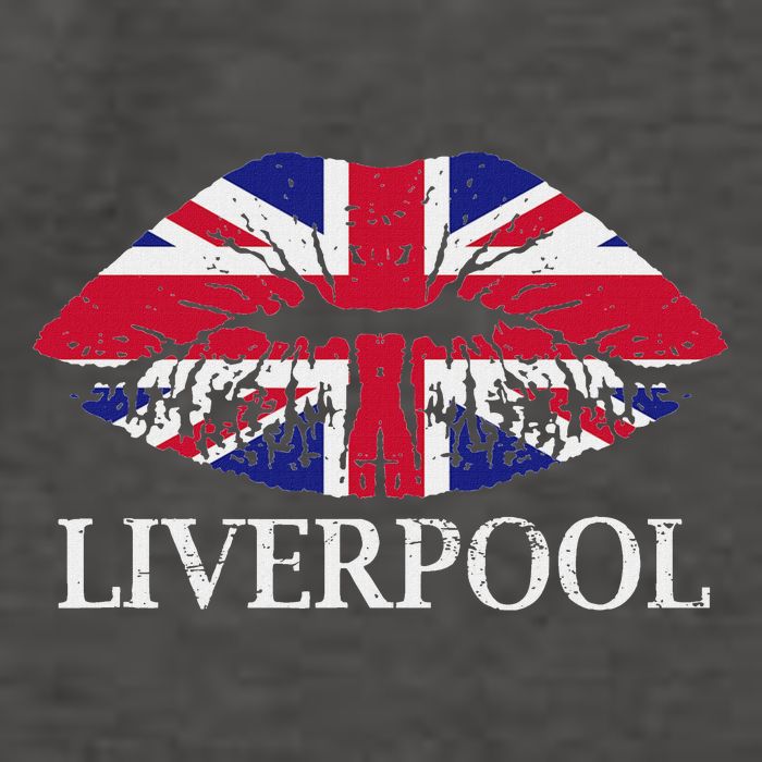 Liverpool England British Flag Lips Vector Backpack