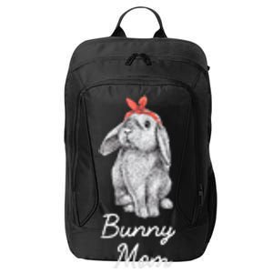 Lop Eared Bunny Rabbit Mom Drawing City Backpack