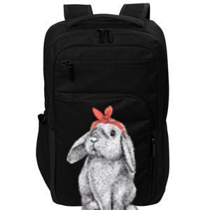 Lop Eared Bunny Rabbit Mom Drawing Impact Tech Backpack