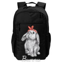 Lop Eared Bunny Rabbit Mom Drawing Daily Commute Backpack