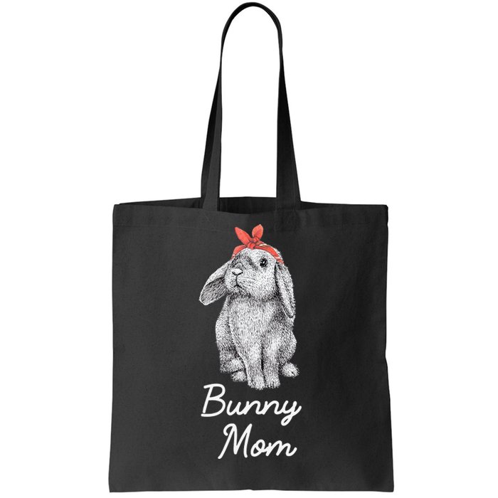 Lop Eared Bunny Rabbit Mom Drawing Tote Bag