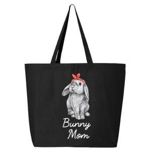 Lop Eared Bunny Rabbit Mom Drawing 25L Jumbo Tote