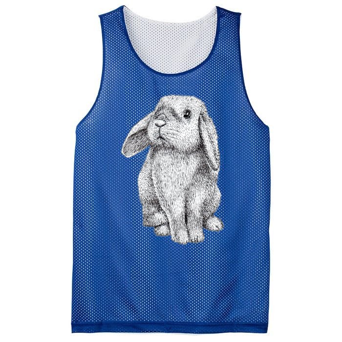 Lop Eared Bunny Rabbit Cute Gift Mesh Reversible Basketball Jersey Tank