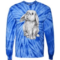 Lop Eared Bunny Rabbit Cute Gift Tie-Dye Long Sleeve Shirt