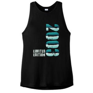 Limited Edition Birthday Made In 2003 Funny Gift Ladies PosiCharge Tri-Blend Wicking Tank