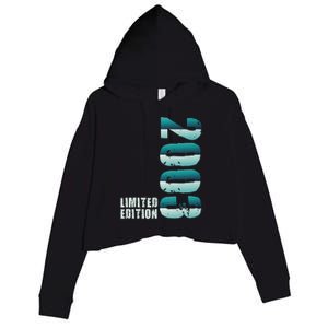 Limited Edition Birthday Made In 2003 Funny Gift Crop Fleece Hoodie