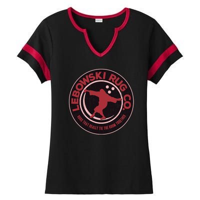 Lebowski Rug Co Ladies Halftime Notch Neck Tee