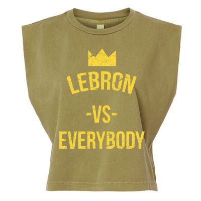 Lebron Vs Everybody LA Bron Basketball Garment-Dyed Women's Muscle Tee