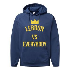 Lebron Vs Everybody LA Bron Basketball Performance Fleece Hoodie