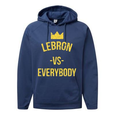 Lebron Vs Everybody LA Bron Basketball Performance Fleece Hoodie