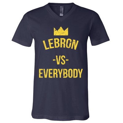 Lebron Vs Everybody LA Bron Basketball V-Neck T-Shirt