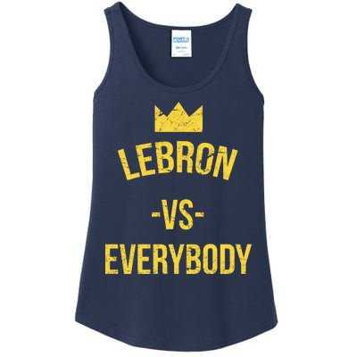 Lebron Vs Everybody LA Bron Basketball Ladies Essential Tank