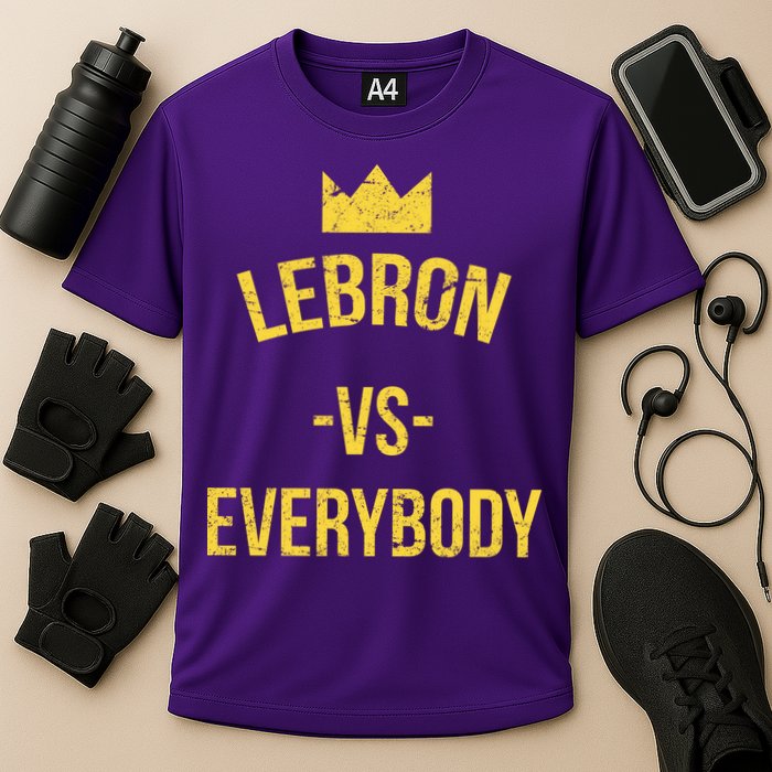 Lebron Vs Everybody LA Bron Basketball Cooling Performance Crew T-Shirt