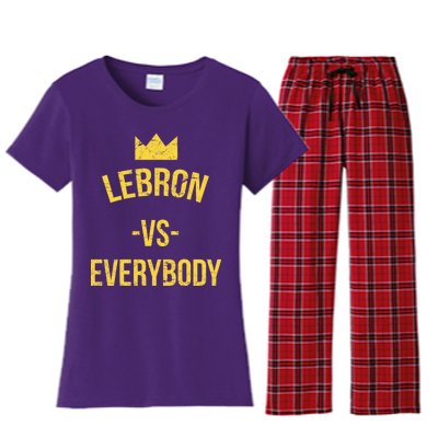 Lebron Vs Everybody LA Bron Basketball Women's Flannel Pajama Set