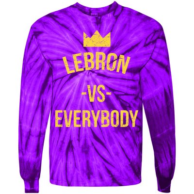 Lebron Vs Everybody LA Bron Basketball Tie-Dye Long Sleeve Shirt