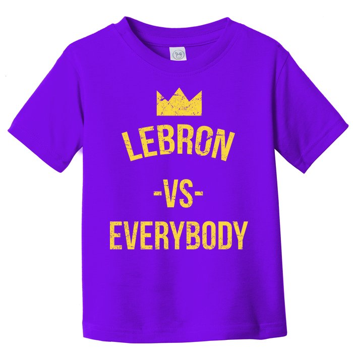 Lebron Vs Everybody LA Bron Basketball Toddler T-Shirt