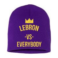 Lebron Vs Everybody LA Bron Basketball Short Acrylic Beanie