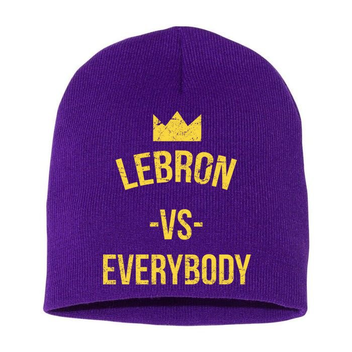 Lebron Vs Everybody LA Bron Basketball Short Acrylic Beanie