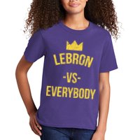 Lebron Vs Everybody LA Bron Basketball Kids T-Shirt
