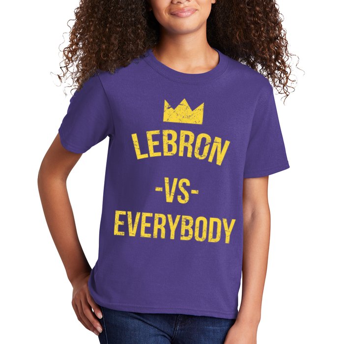 Lebron Vs Everybody LA Bron Basketball Kids T-Shirt