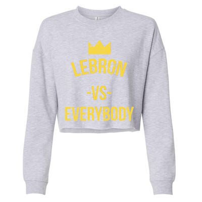 Lebron Vs Everybody LA Bron Basketball Cropped Pullover Crew