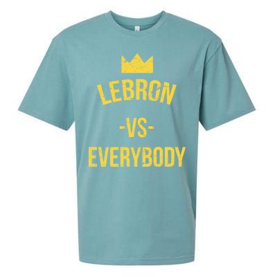 Lebron Vs Everybody LA Bron Basketball Sueded Cloud Jersey T-Shirt