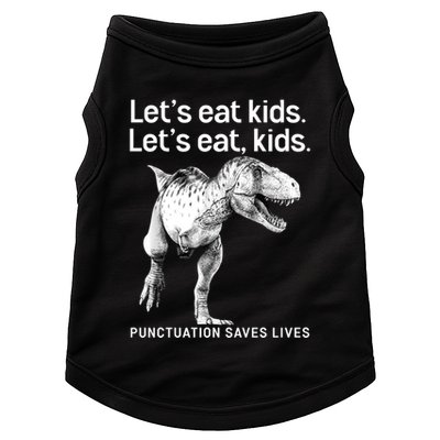 LetS Eat Children T Rex Funny Doggie Tank