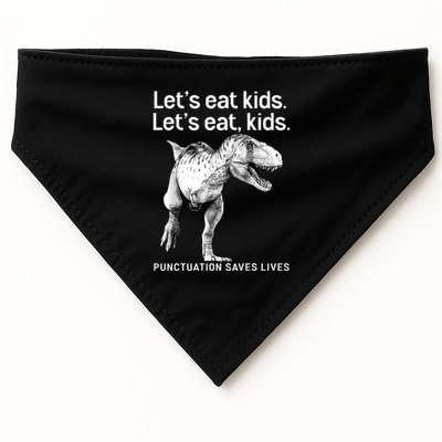 LetS Eat Children T Rex Funny USA-Made Doggie Bandana
