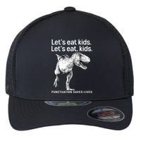 LetS Eat Children T Rex Funny Flexfit Unipanel Trucker Cap