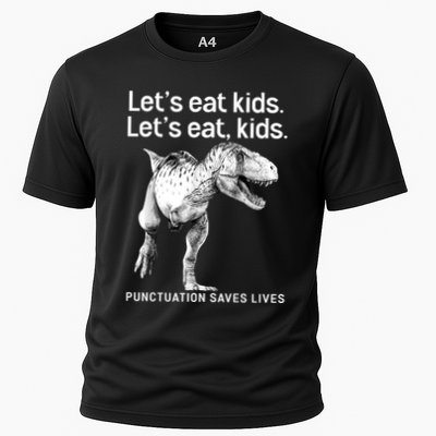 LetS Eat Children T Rex Funny Performance Shirt