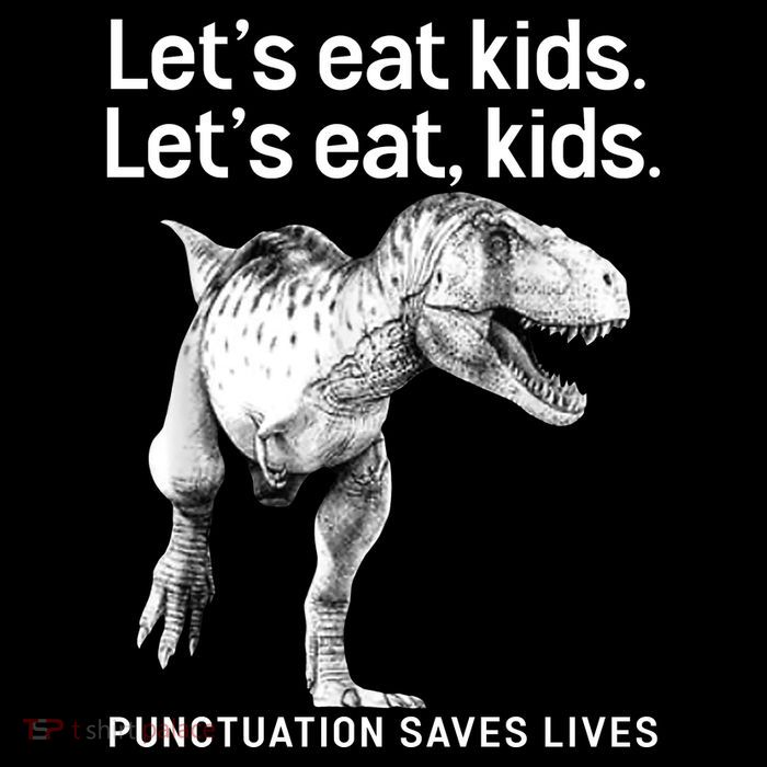 LetS Eat Children T Rex Funny Poster