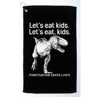 LetS Eat Children T Rex Funny Golf Towel