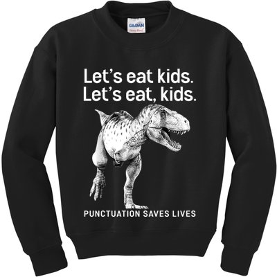 LetS Eat Children T Rex Funny Kids Sweatshirt