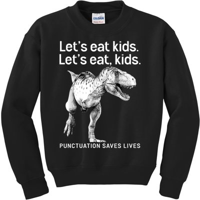 LetS Eat Children T Rex Funny Kids Sweatshirt