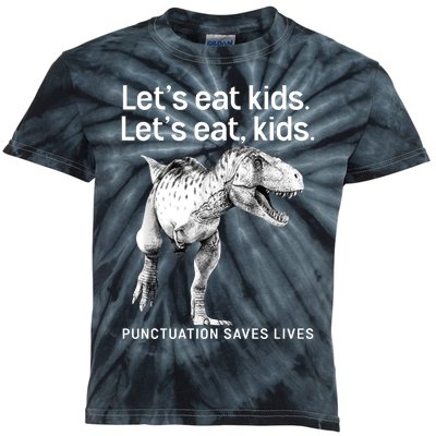 LetS Eat Children T Rex Funny Kids Tie-Dye T-Shirt