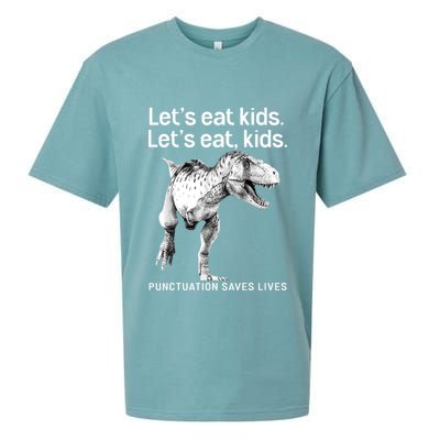 LetS Eat Children T Rex Funny Sueded Cloud Jersey T-Shirt