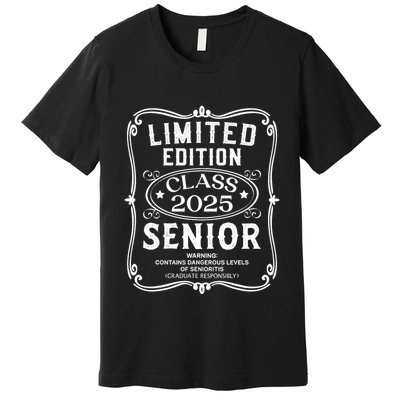 Limited Edition Class Of 2025 Senior 2025 Back To School Premium T-Shirt