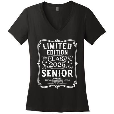 Limited Edition Class Of 2025 Senior 2025 Back To School Women's V-Neck T-Shirt
