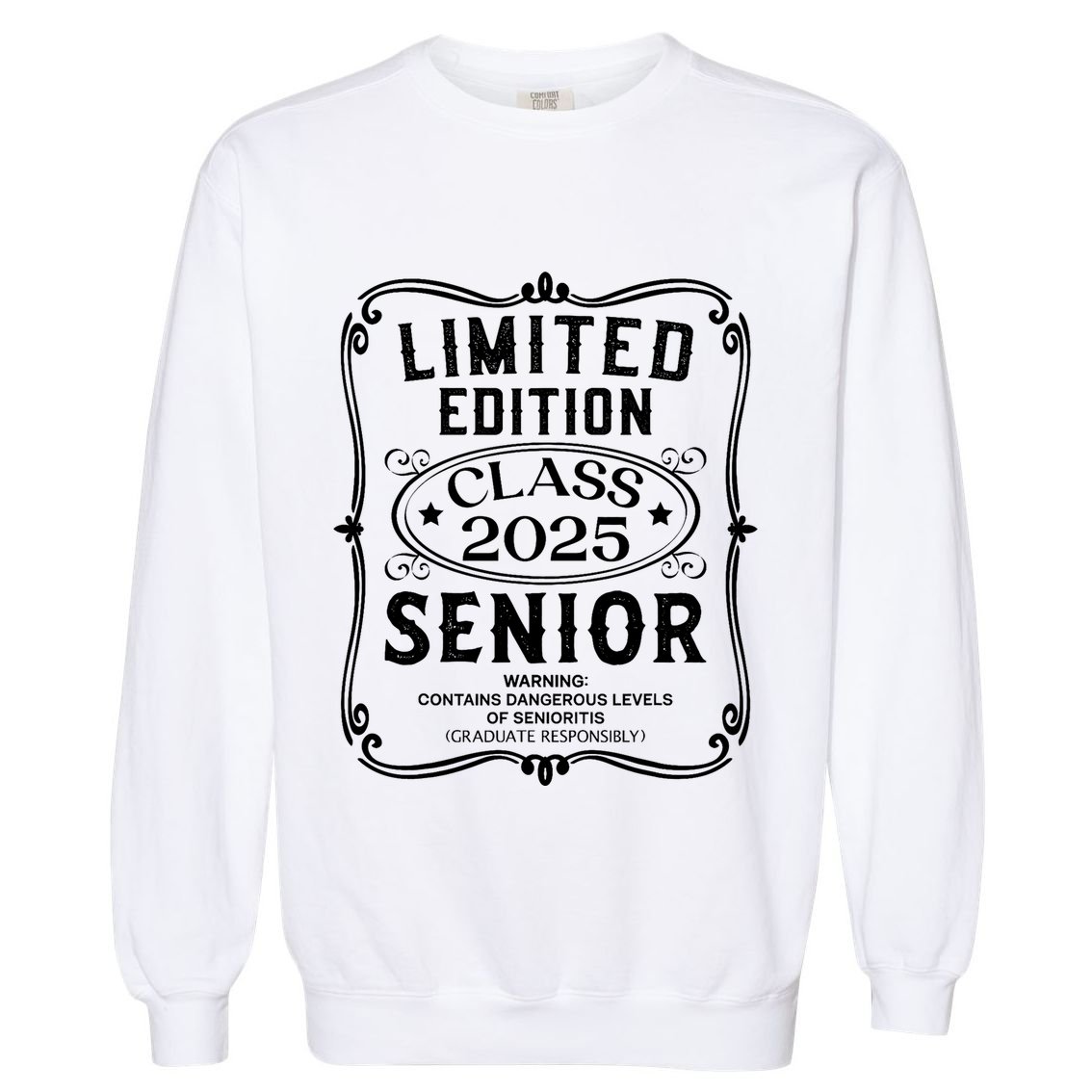 Limited Edition Class Of 2025 Senior 2025 Back To School Garment-Dyed Sweatshirt