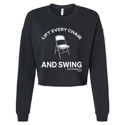 Lift Every Chair And Swing Cropped Pullover Crew