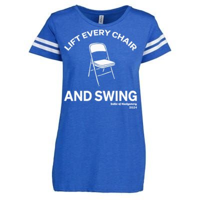 Lift Every Chair And Swing Enza Ladies Jersey Football T-Shirt