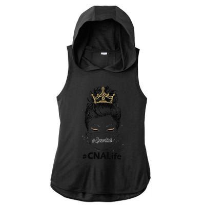 Leopard Essential CNA Life Wear Mask Nurses Day Ladies PosiCharge Tri-Blend Wicking Draft Hoodie Tank