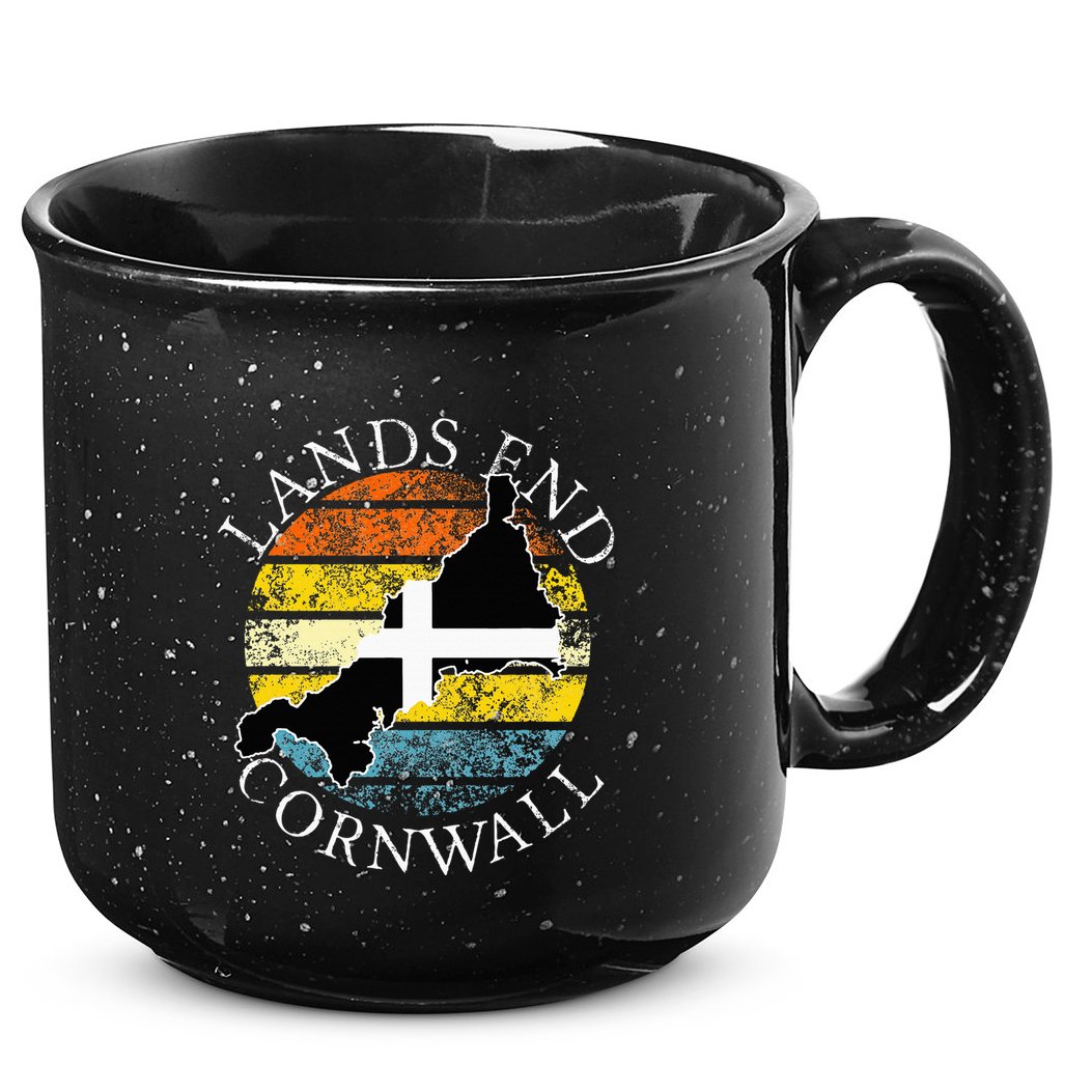 Lands End Cornwall England Celtic Cornish Gift 15oz Campfire Ceramic Mug