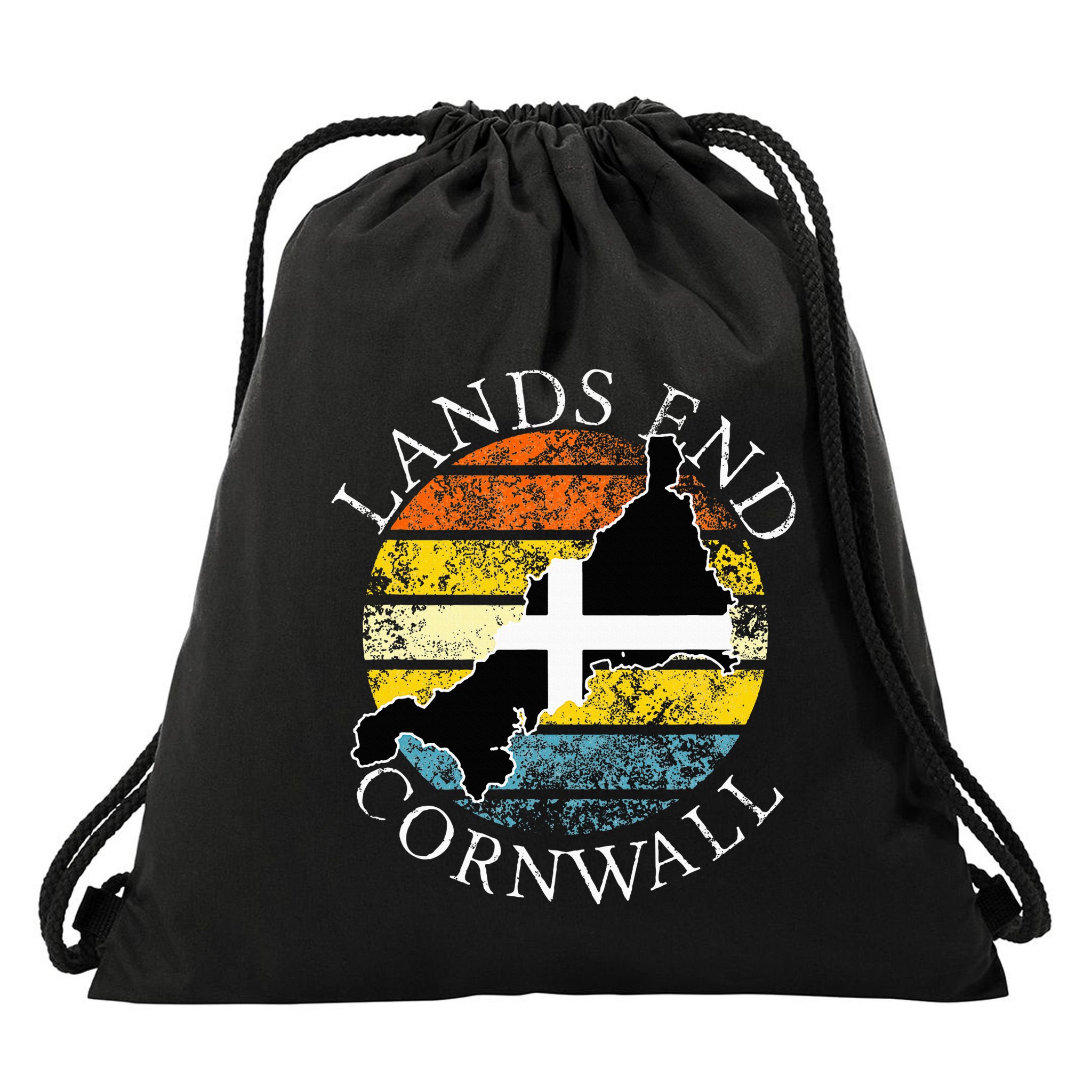 Lands End Cornwall England Celtic Cornish Gift Drawstring Bag