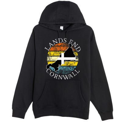 Lands End Cornwall England Celtic Cornish Gift Premium Pullover Hoodie