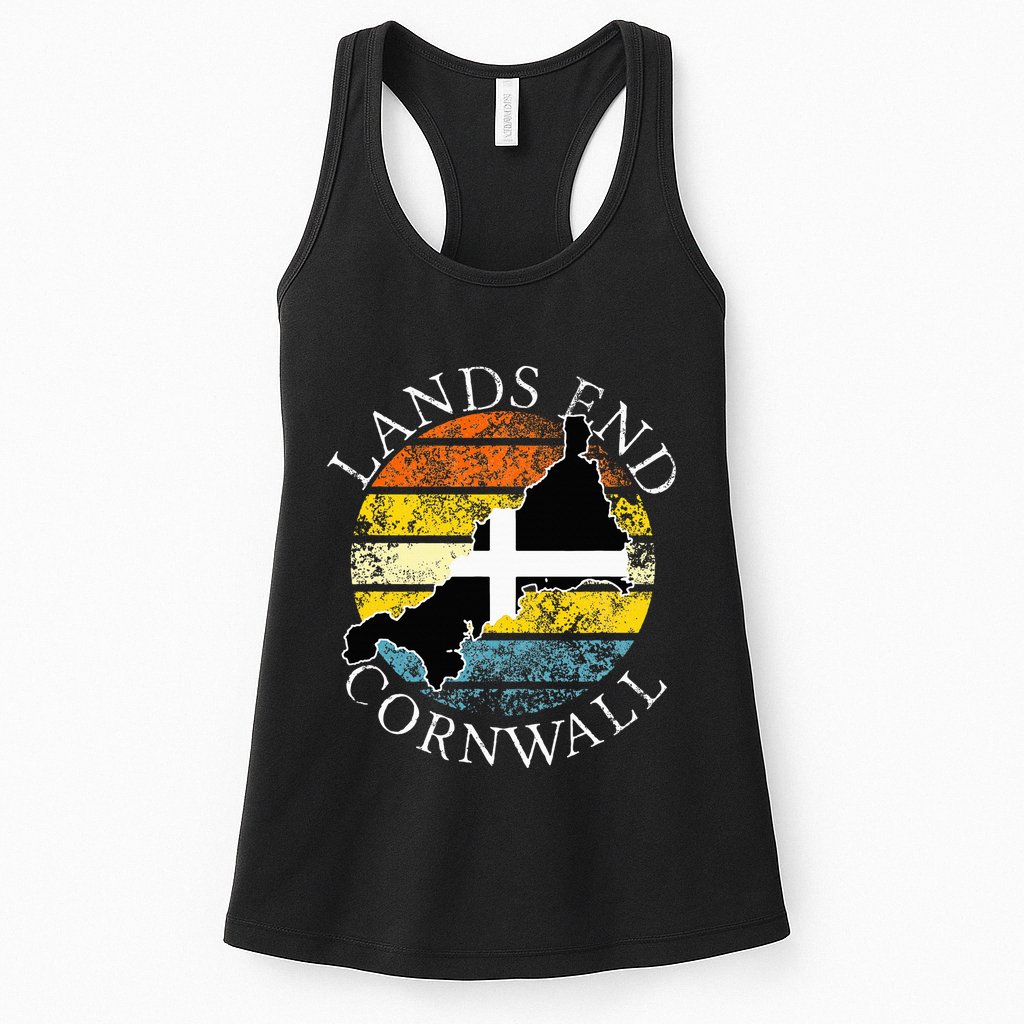 Lands End Cornwall England Celtic Cornish Gift Womens Tank Top