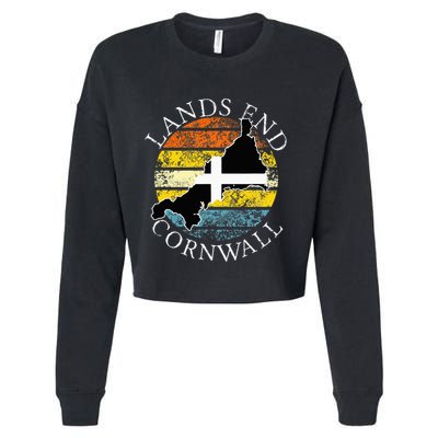 Lands End Cornwall England Celtic Cornish Gift Cropped Pullover Crew