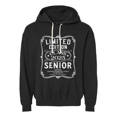Limited Edition Class Of 2025 Senior 2025 Back To School Gift Garment-Dyed Fleece Hoodie