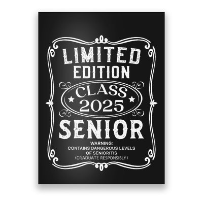 Limited Edition Class Of 2025 Senior 2025 Back To School Gift Poster